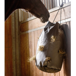 Bolsa para heno Waldhausen con fondo de malla Gris