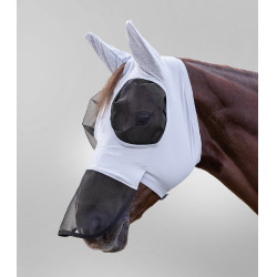 Mascara anti-moscas Waldhausen Puck con protección nasal Grís plata