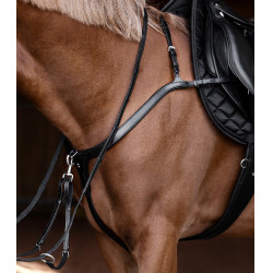 Pechopetral Waldhausen X-Line con puente largo Negro