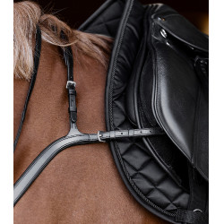 Pechopetral Waldhausen X-Line con puente largo Negro