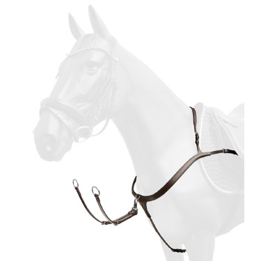 Pechopetral Waldhausen X-Line con puente largo Castaño Marrón