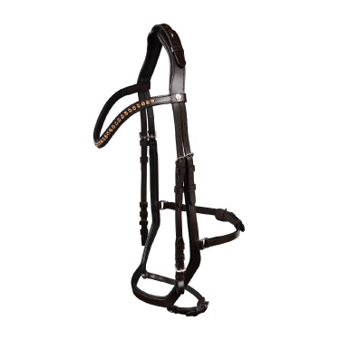 Brida Waldhausen X-Line Relaxation muserola anatómica Castaño Marr&amp;amp;amp;oacute;n