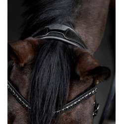 Brida barnizada Waldhausen S-Line Blackshine muserola combinada pull back Negro Brida barnizada Waldhausen S-Line Blackshine muserola combinada pull back Negro