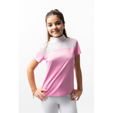 Polo de concurso Horze Kaya infantil con strass Polo de concurso Horze Kaya infantil con strass