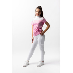 Polo de concurso Horze Kaya infantil con strass Begonia rosa Polo de concurso Horze Kaya infantil con strass Begonia rosa