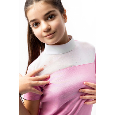 Polo de concurso Horze Kaya infantil con strass Polo de concurso Horze Kaya infantil con strass