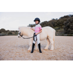 Polo de concurso Horze Kaya infantil con strass Begonia rosa Polo de concurso Horze Kaya infantil con strass Begonia rosa