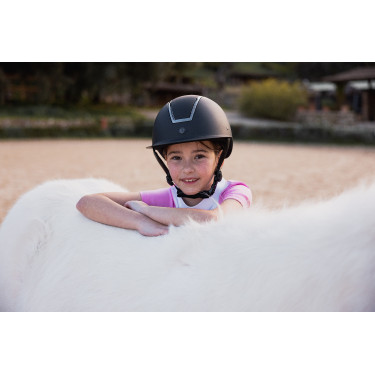 Polo de concurso Horze Kaya infantil con strass Polo de concurso Horze Kaya infantil con strass