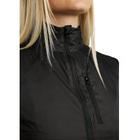 Chaleco sin mangas MoRegina ligero Foil logo mujer Negro