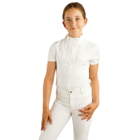 Polo de concurso Montar MoViolet Junior crystal rosegold Blanco
