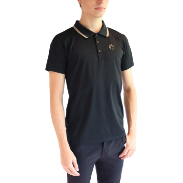 Polo de manga corta Montar MoDrake con cuello y logotipo en contraste para hombre Polo de manga corta Montar MoDrake con cuello y logotipo en contraste para hombre