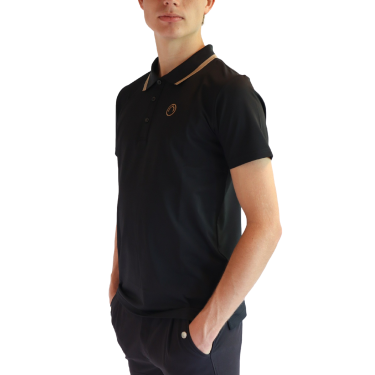 Polo de manga corta Montar MoDrake con cuello y logotipo en contraste para hombre Polo de manga corta Montar MoDrake con cuello y logotipo en contraste para hombre