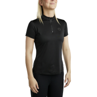 Polo de manga corta Montar MoBlair con cristal gun metal Junior Negro