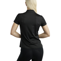 Polo de manga corta Montar MoBlair con cristal gun metal Junior Negro