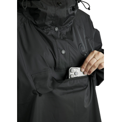 Impermeable largo Montar MoRianne logotipo negro Impermeable largo Montar MoRianne logotipo negro