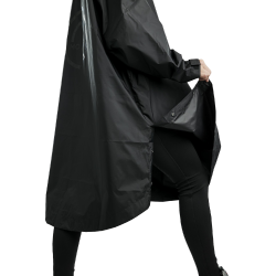 Impermeable largo Montar MoRianne logotipo negro Impermeable largo Montar MoRianne logotipo negro