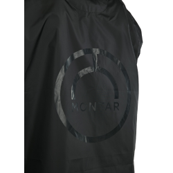 Impermeable largo Montar MoRianne logotipo negro Impermeable largo Montar MoRianne logotipo negro