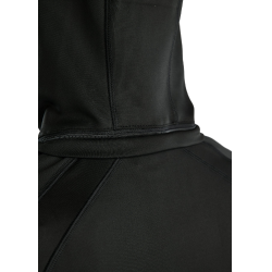 Chaqueta softshell con cremallera completa Montar MoBlair capucha desmontable cristales gun metal mujer Negro