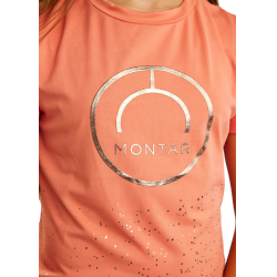 Camiseta de manga corta Montar MoNille Junior con estampado rosegold Sandía Rosa
