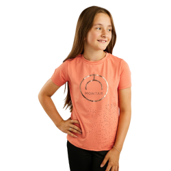 Camiseta de manga corta Montar MoNille Junior con estampado rosegold Sandía Rosa