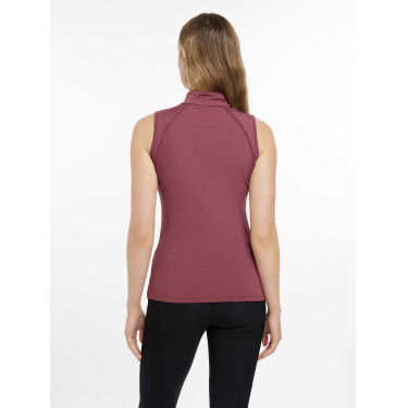 Capa base LeMieux Maria de malla sin mangas Palisandro Rosa