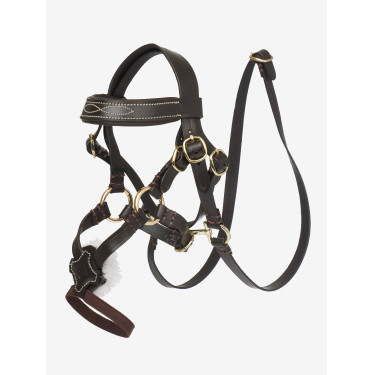 Cabezada con muserola cruzada LeMieux Toy Pony Castaño Marrón