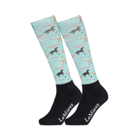 Calcetines Harlow Mini LeMieux Froostie Pony estampado Topacio azul