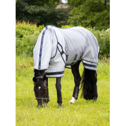 Camisa anti-moscas Kudos LeMieux AeroGuard Gris / azul marino Camisa anti-moscas Kudos LeMieux AeroGuard Gris / azul marino