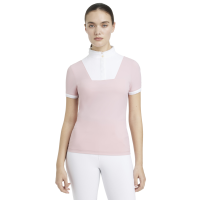 Camisa de concurso LeMieux plisada Sophia de manga corta Floración