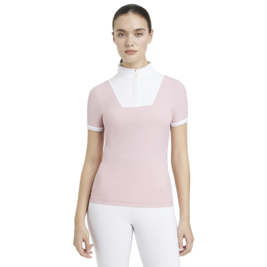 Camisa de concurso LeMieux plisada Sophia de manga corta