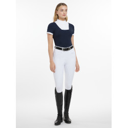 Camisa de concurso LeMieux Sophia de manga corta Marino Azul marino