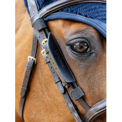 Oeillères de bridon LeMieux en cuir Castaño Marrón Oeillères de bridon LeMieux en cuir Castaño Marrón