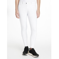 Pantalon d'équitation à basanes silicone Imogen Blanco