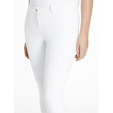 Pantalon d'équitation à basanes silicone Imogen Blanco Pantalon d'équitation à basanes silicone Imogen Blanco