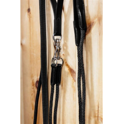 Rênes allemandes LeMieux en cuir Negro