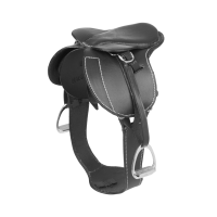 Selle de CSO avec sangle bavette LeMieux Toy Pony Negro