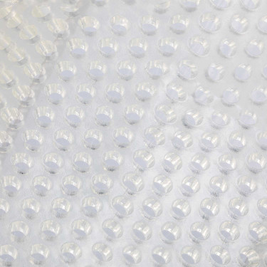 Amortiguador trasero de gel y piel de cordero con cuña elevadora Acavallo Transparente / borrego blanco