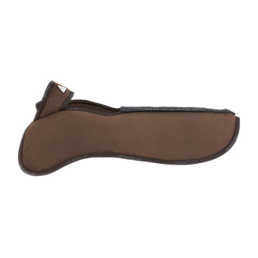 Amortiguador con bolsillos configurables y alzadores delanteros y traseros Piuma WFS en ante Acavallo Castaño Marr&oacut Amortiguador con bolsillos configurables y alzadores delanteros y traseros Piuma WFS en ante Acavallo Castaño Marr&oacut