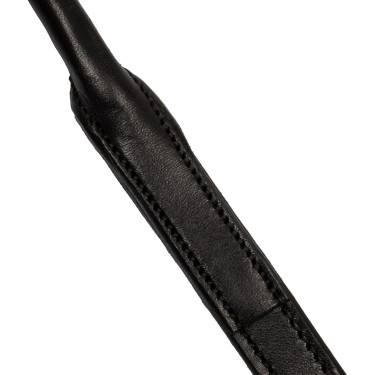 Cabezada Acavallo Parnaso Cuero Doble Riendas Negro / blanco