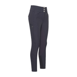 Pantalón de equitación Euro-Star Aurelia Connect FullGrip mujer Noche Azul marino