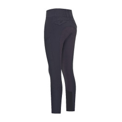 Pantalón de equitación Euro-Star Aurelia Connect FullGrip mujer Noche Azul marino