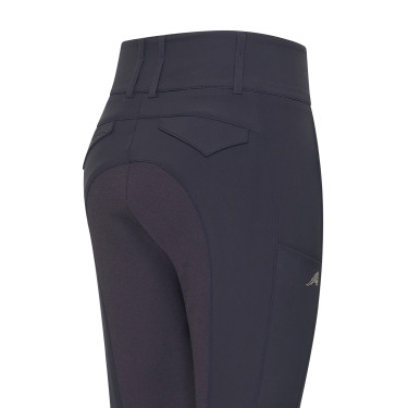 Pantalón de equitación Euro-Star Aurelia Connect FullGrip mujer Noche Azul marino