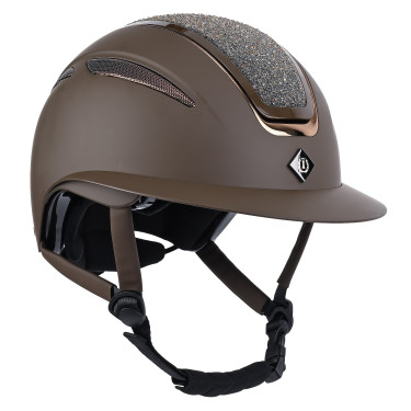 Casco Imperial Riding Olania Deluxe con visera grande Castaño Marr&amp;amp;amp;oacute;n