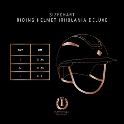 Casco Imperial Riding Olania Deluxe con visera grande