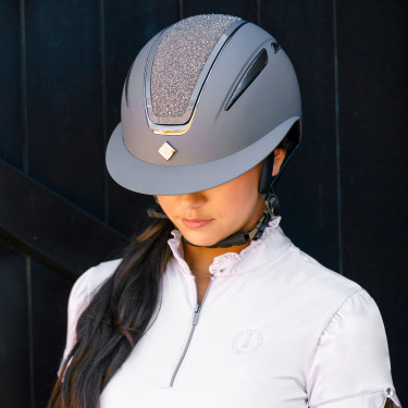 Casco Imperial Riding Olania Deluxe con visera grande Gris Casco Imperial Riding Olania Deluxe con visera grande Gris