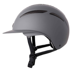 Casco Imperial Riding Olania Deluxe con visera grande Gris