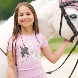 Camiseta Imperial Riding Star Sky niño Bailarina Rosa