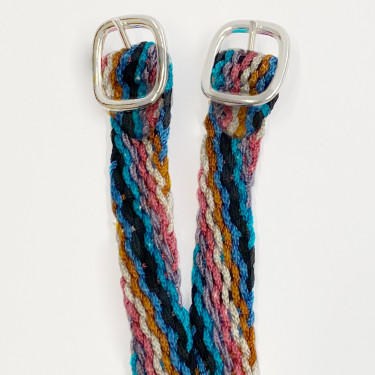 Correas de espolón de nailon trenzado Multi Multicolor