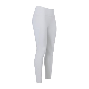 Legging de equitación Euro-Star Empower FullGrip Blanco