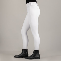 Leggings de equitación Euro-Star Enforce FullGrip Blanco